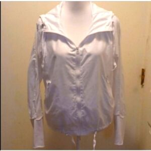 Zyia zip front running style jacket leopard print  stretchy material